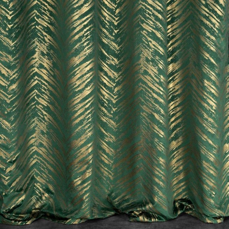 Eurofirany, zasłona zaciemniająca gotowa, Sara, 140-250 cm, ciemnozielony