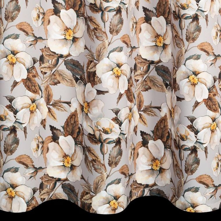 Eurofirany, zasłona zaciemniająca gotowa, Simona, 140-250 cm, beżowy