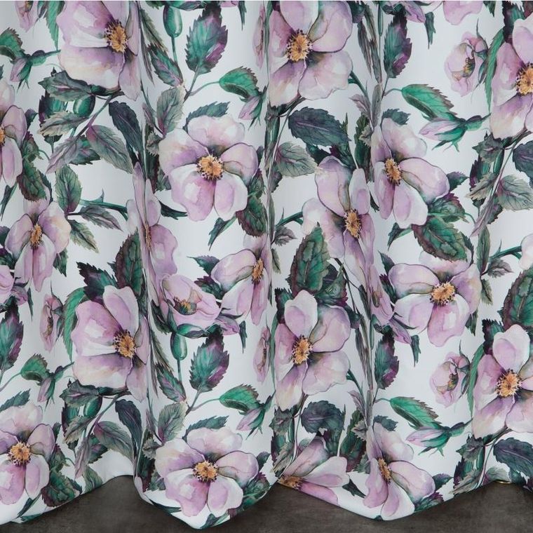 Eurofirany, zasłona zaciemniająca gotowa, Simona, 140-250 cm, biały