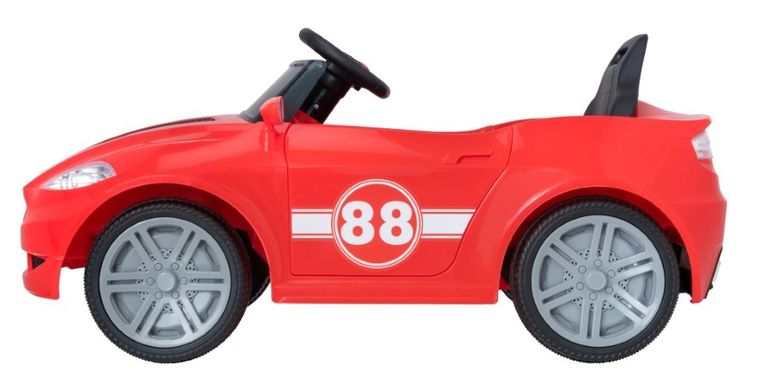 EVO, kabriolet, pojazd na akumulator, czerwony