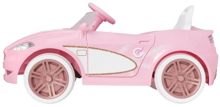 EVO, kabriolet, pojazd na akumulator, różowy