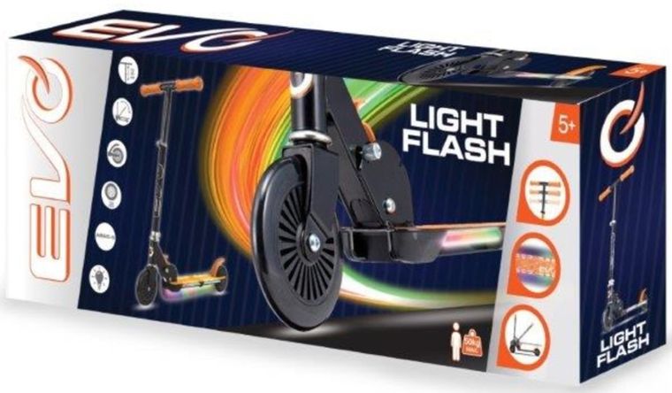 EVO, Light Flash, hulajnoga, pomarańczowa