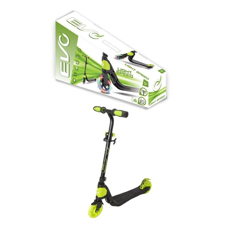 EVO, Light Speed, hulajnoga, czarno-limonkowa