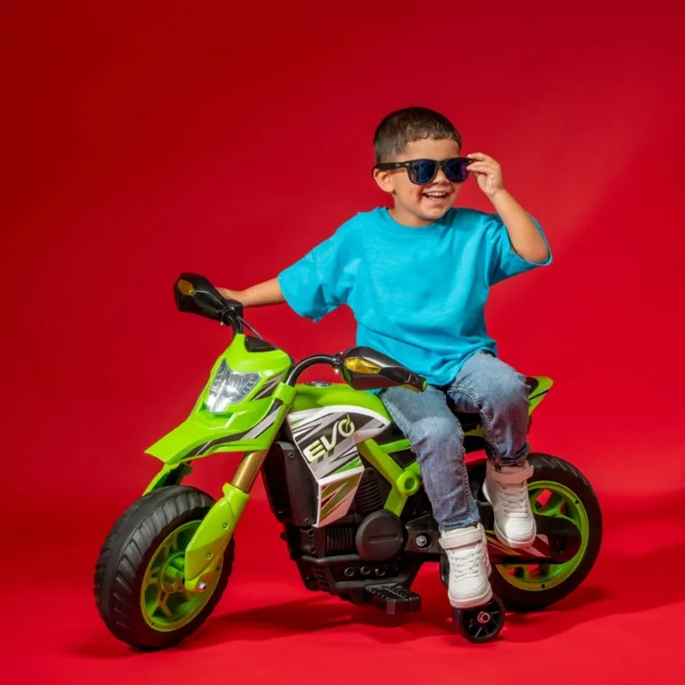 EVO, motor, pojazd na akumulator, zielony