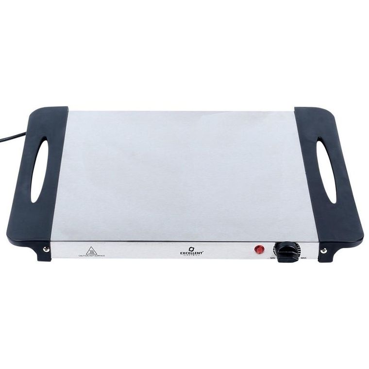 Excellent Electrics, podgrzewacz elektryczny do potraw, stalowy, 2 wkłady