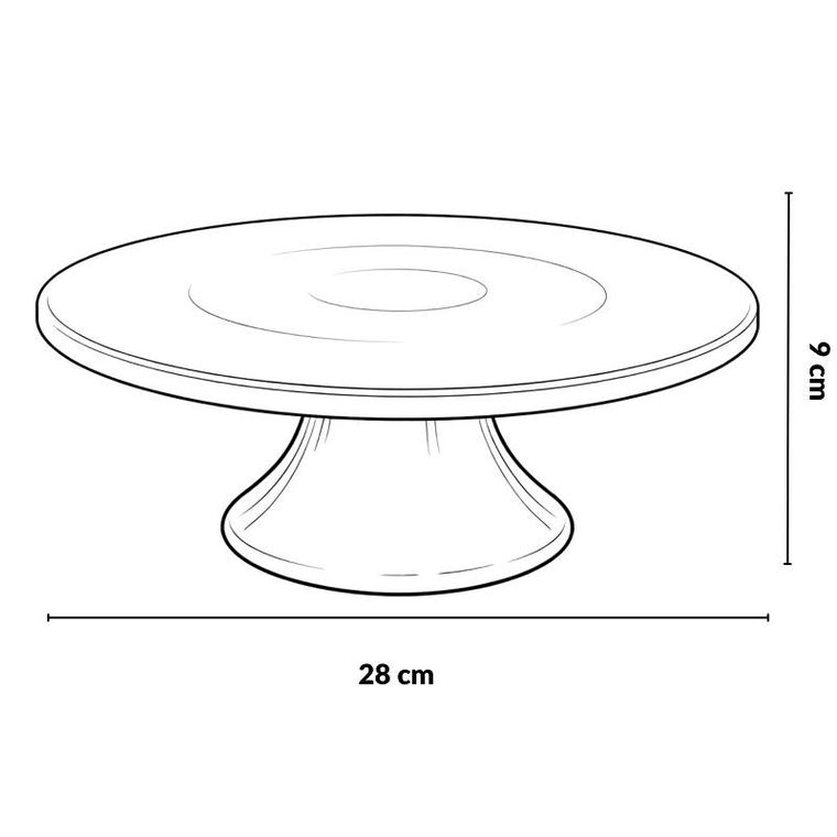 Excellent Houseware, Mert, porcelanowa patera, biała, 28-9 cm
