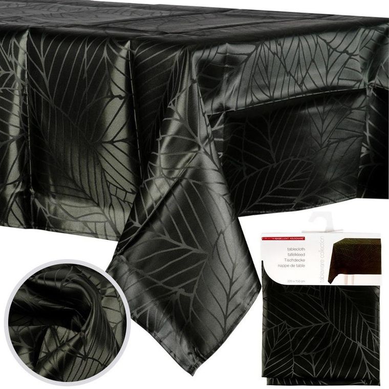 Excellent Houseware, obrus plamoodporny, ciemnozielony, 220-150 cm