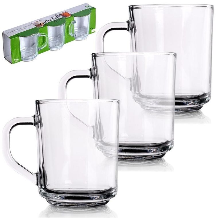 Excellent Houseware, szklanki, 230 ml, 3 szt.