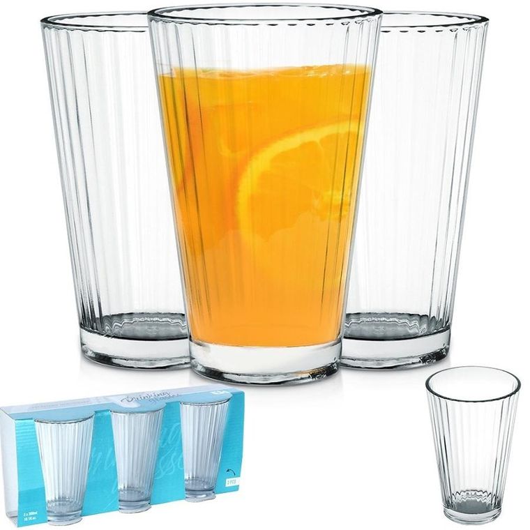 Excellent Houseware, szklanki, 270 ml, 3 szt.