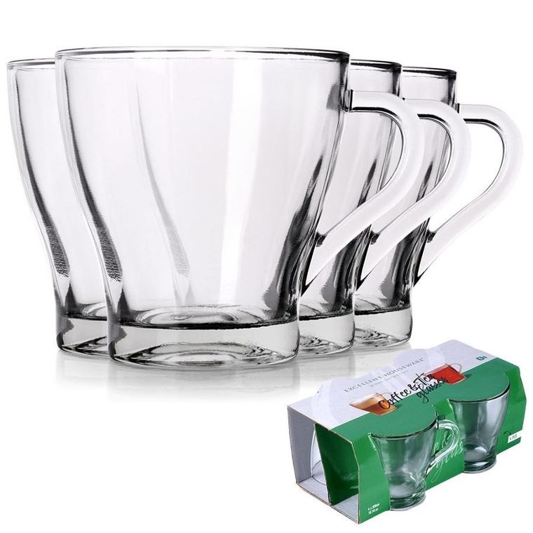 Excellent Houseware, szklanki, 280 ml, 4 szt.