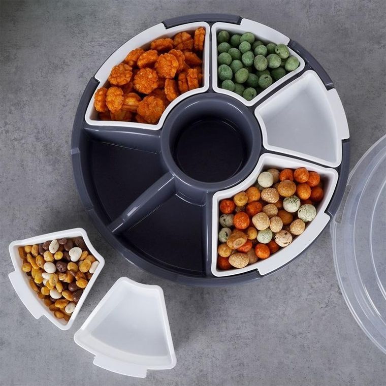 Excellent Houseware, talerz do serwowania z pokrywą, 33 cm