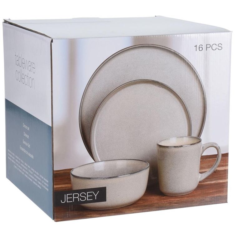 Excellent Houseware, zestaw obiadowy, 4 osoby 16 elementów