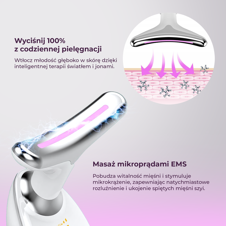 Extralink, Stay Beauty, S8, elektryczny masażer do szyi