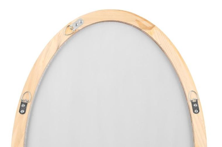 Fanni K, Runo, owalne lustro w drewnianej ramie, 40-60 cm