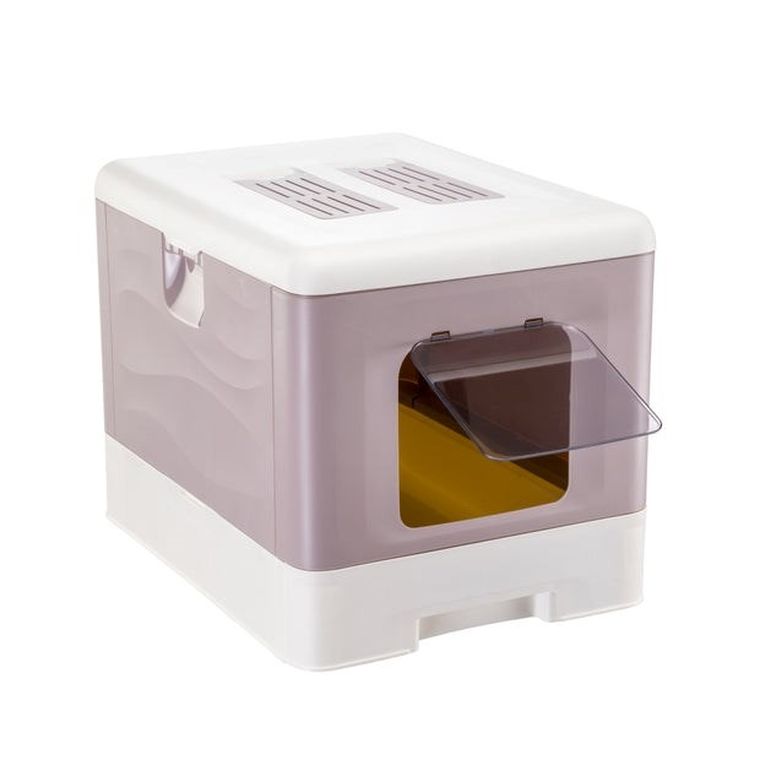 Ferplast, Sahara, kuweta dla kota, szaro-różowa