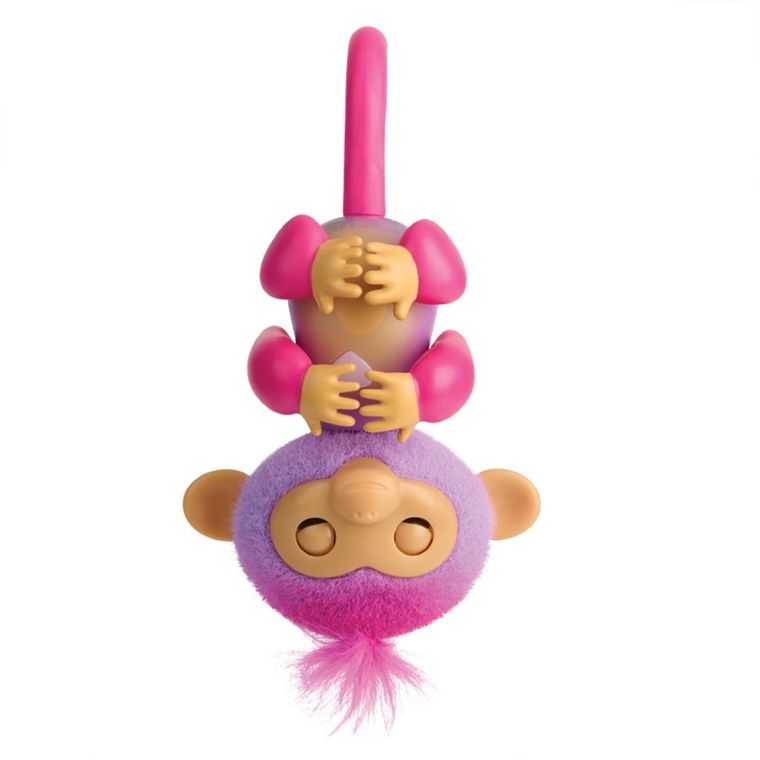 Fingerlings, Basic Monkey, Charli, małpka interaktywna, fioletowa