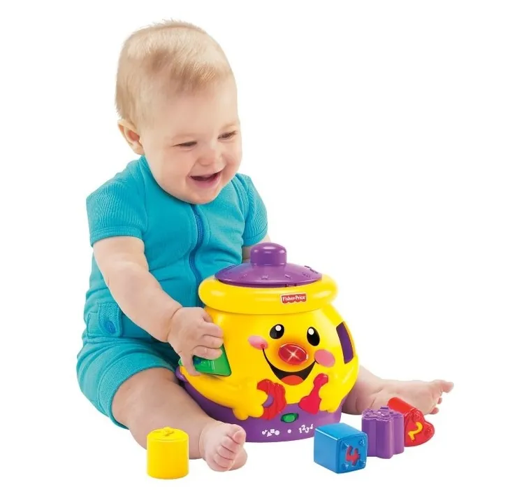 Fisher-Price, Garnuszek na klocuszek, zabawka edukacyjna