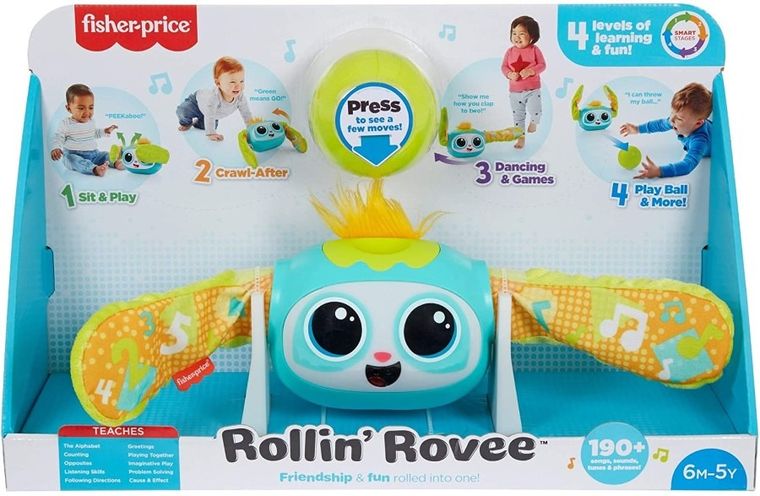 Fisher-Price, Interaktywny turlaczek Rovee, zabawka niemowlęca