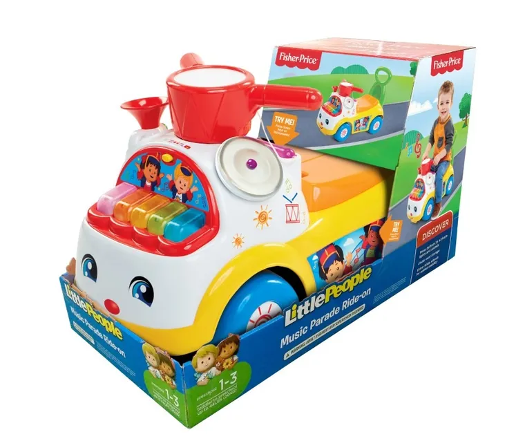 Fisher-Price, Muzyczna Parada, jeździk, żółty