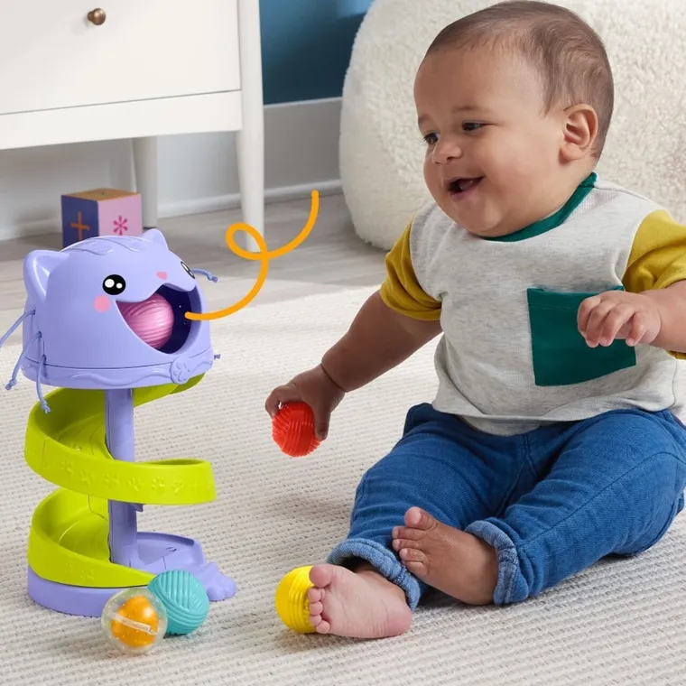 Fisher-Price, Pets, Kocia wieża z piłeczkami, zabawka niemowlęca