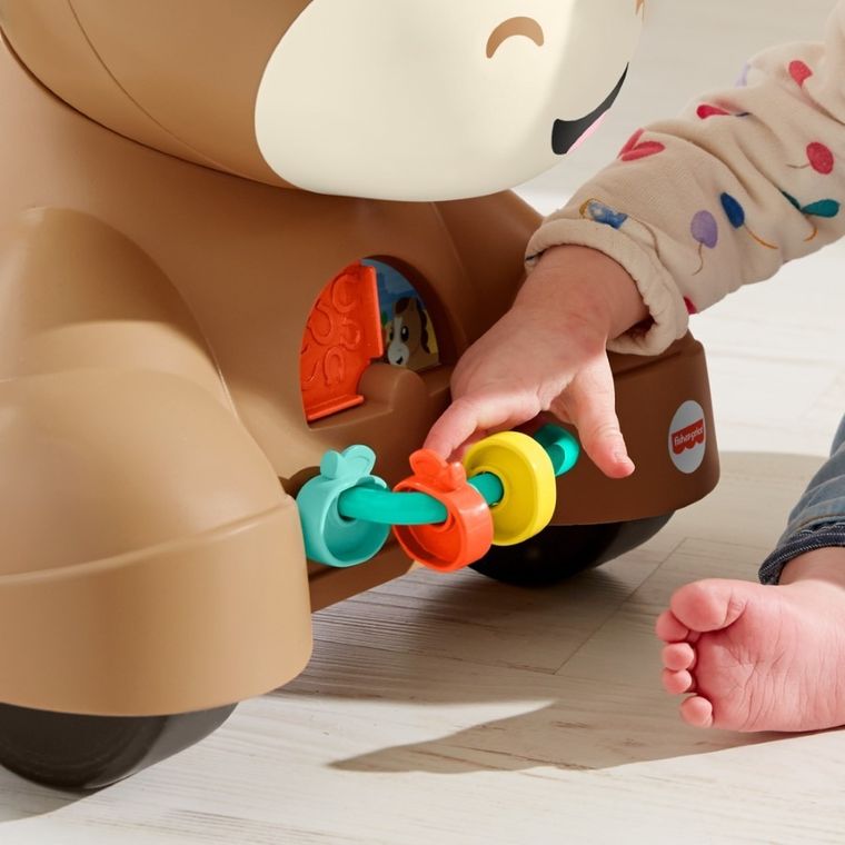 Fisher-Price, Spacerowy kucyk Pchacz-Jeździk, zabawka 3w1