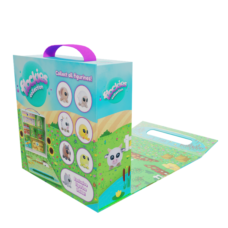 Flockies, walizka z unikatowym kotkiem Caroline