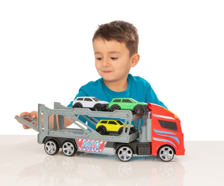 Flota Miejska, laweta z samochodami, 4 szt.