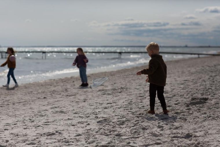 Follow the duck, siatka teleskopowa, błękitna
