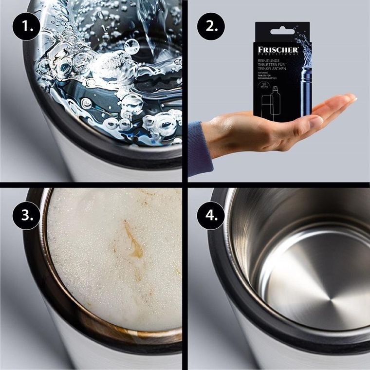 Frischer, tabletki do czyszczenia butelek i termosów, 10 szt.