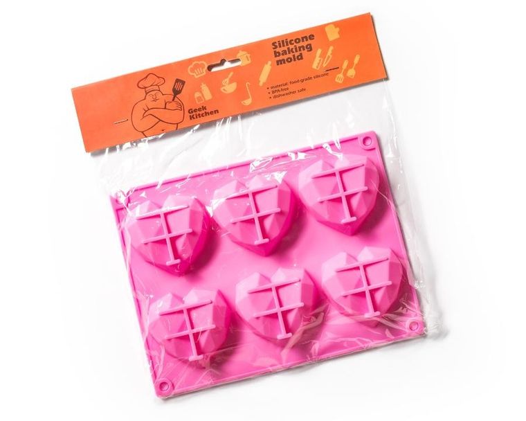 Gadget Master, foremka do pieczenia muffinek, serduszka 3D