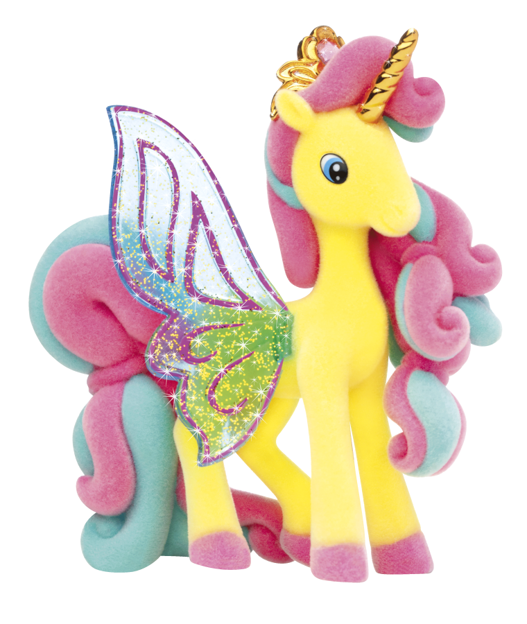 Galupy, Skrzydlate Jednorożce, brokatowa figurka z kryształkiem Swarovskiego, 1 szt.