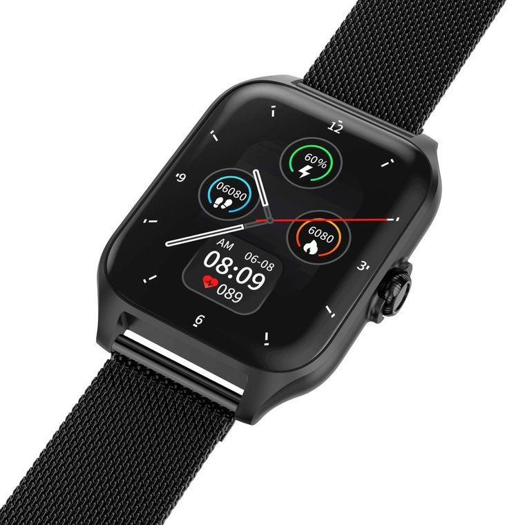 Garett, GRC, Activity 2, smartwatch, czarny matowy