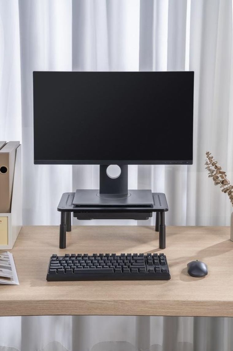 Gembird, podstawka pod monitor z szufladą