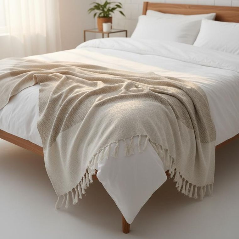 Giftdecor, narzuta na łóżko, bawełniana, 130-160 cm