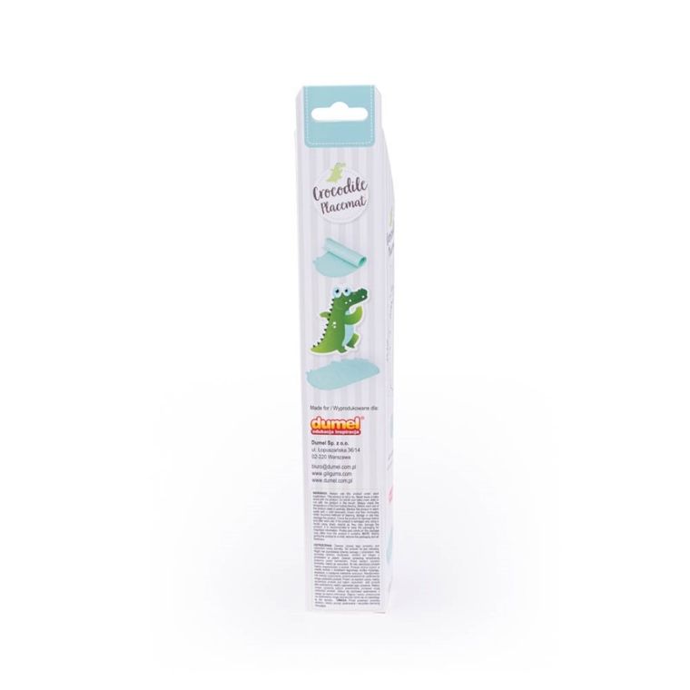 GiliGums, Krokodyl, podkładka silikonowa na stół, miętowa