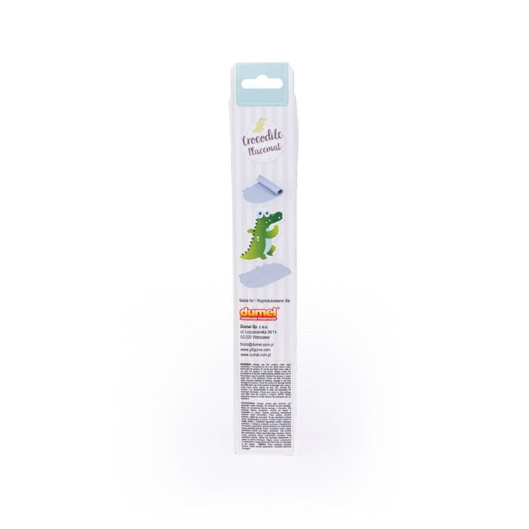 GiliGums, Krokodyl, podkładka silikonowa na stół, szara