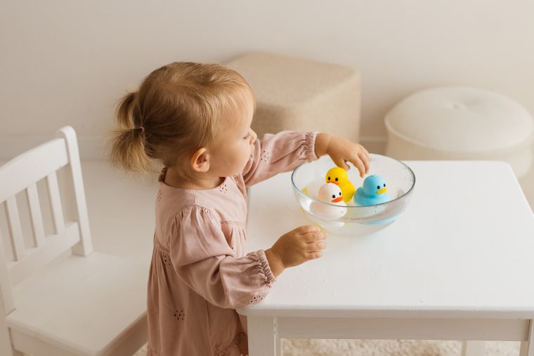 GiliGums, zestaw zabawek do kąpieli, kaczuszkowe trio