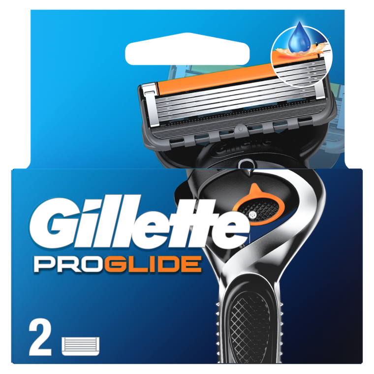 Gillette, Fusion ProGlide, wymienne ostrza do maszynki do golenia, 2 szt.
