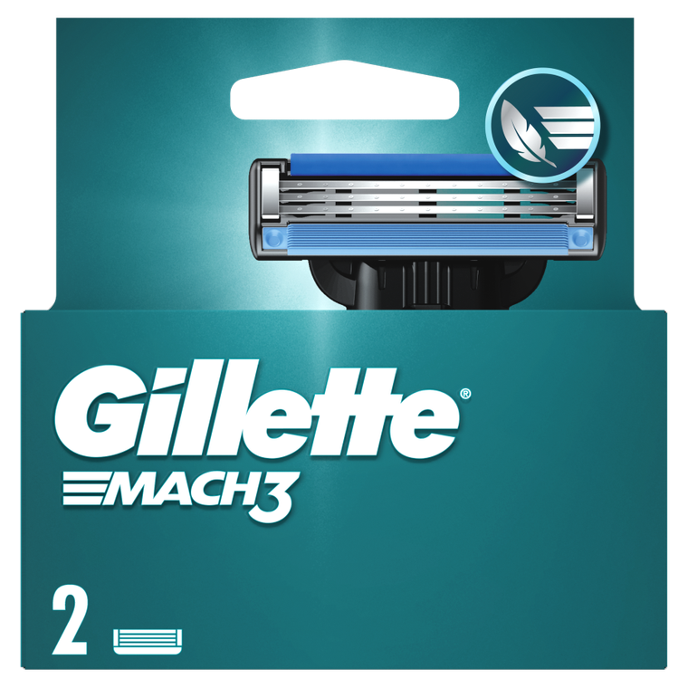 Gillette, Mach3, wymienne ostrza do maszynki do golenia, 2 szt.