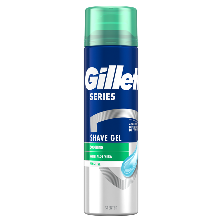 Gillette, Series Sensitive, żel do golenia dla mężczyzn, 200 ml