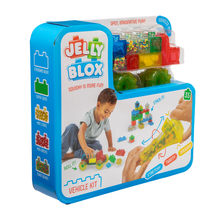 Goliath, Jelly Blox, Vroom, Truck Kit, elastyczne klocki, 35 elementów