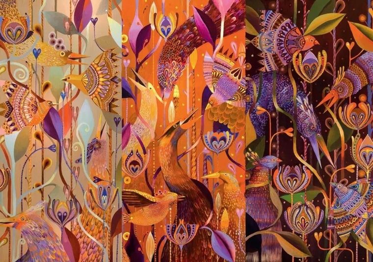 Good Loot, Imagination, Karolina Matyjaszkowicz, W Ptasim Gąszczu Tryptyk, puzzle, 1000 elementów