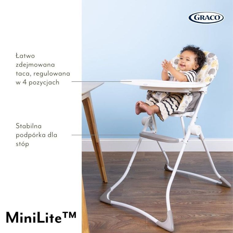 Graco, Minilite, krzesełko do karmienia, safari
