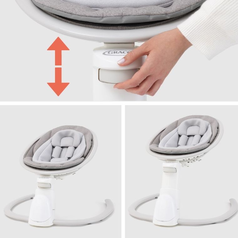 Graco, Sway'n Grow, leżaczek bujaczek, Heather