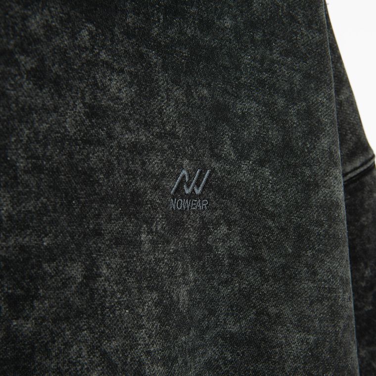 Grafitowa bluza z kapturem unisex o kroju oversize NOWEAR