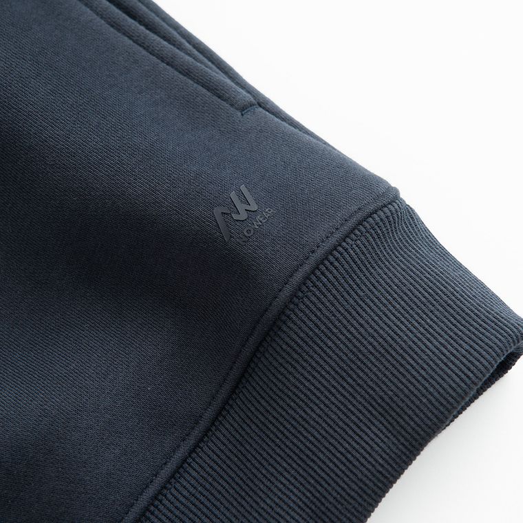 Granatowa bluza basic z kapturem oversize NOWEAR