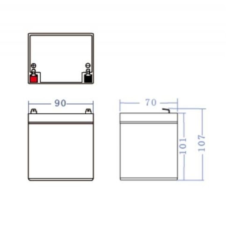 Green Cell, akumulator żelowy, AGM44, 12V, 4.5 Ah