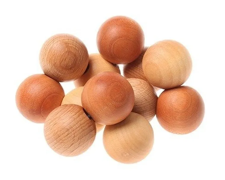 Grimm's, Perełki do chwytania, zabawka drewniana, naturalna, 0+