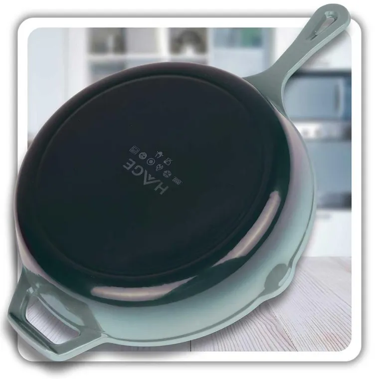 Hage, emaliowana patelnia, żeliwna, sea salt, 26 cm