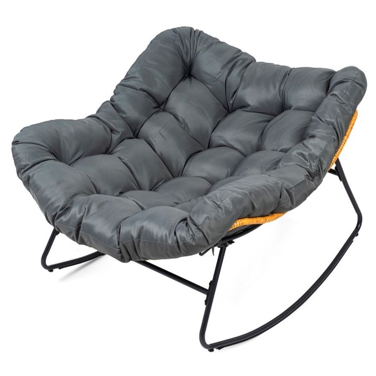 HaloFuture, bujany fotel, kokon skandynawski XL, szary